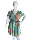 Vestido Plus Size Transpassado com Elástico