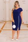 Vestido Plus Size Viés Lascado Moda Evangélica Feminina Vestido Plus Size Viés Lascado Moda Evangélica Feminina