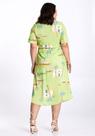 Vestido plus size viscose estampado decote v lunender 47163