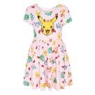 Vestido Pokémon Girl's Pikachu com lantejoulas rosa de 4 a 16 anos