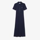 Vestido Polo Longo Pointelle Modelagem ajustada