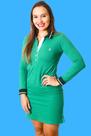 Vestido Polo Verde Bandeira Manga Longa - Premium
