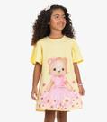 Vestido Poly Flex Touch - Meia Malha Rovi Kids Amarelo Vestido Poly Flex Touch - Meia Malha Rovi Kids Amarelo