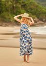 vestido praia flores
