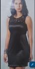 Vestido preto com detalhe de renda P