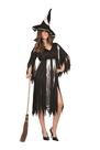 Vestido preto feminino Costumes RG Costumes Mistic Witch Vestido preto feminino Costumes RG Costumes Mistic Witch