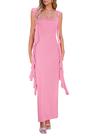 Vestido PRETTYGARDEN 2025 Verano Boda Volantes Maxi Rosado M
