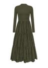 Vestido PRETTYGARDEN Maxi Verde Militar Outono 2025 Tamanho Grande Vestido PRETTYGARDEN Maxi Verde Militar Outono 2025 Tamanho Grande