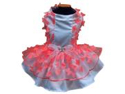 Vestido primavera azul bebê com rosa para cachorro tam 6 Vestido primavera azul bebê com rosa para cachorro tam 6