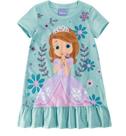 Vestido Princesinha Sofia Disney Infantil Menina com Saia em Babado Algodão Calor Verão Malwee Kids