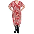 Vestido R & C Terracota Estampado Plus Size Vestido R & C Terracota Estampado Plus Size