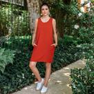 Vestido regata mostarda m Vestido regata mostarda m