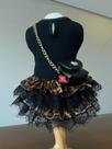 Vestido Regata Oncinha com Tutu para cachorro e gato