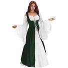 Vestido renascentista WYZJL Medieval Ren Faire Costume verde S/M