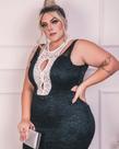 Vestido renda longo com detalhe Branco Vestido renda longo com detalhe Branco