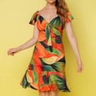 Vestido renda sem manga