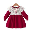 Vestido respirável confortável para bebê, requintado e colorido, primavera e outono moda Vestido respirável confortável para bebê, requintado e colorido, primavera e outono moda
