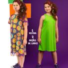 Vestido Ribana Sobreposição Tule "Ioiô" Vestido Ribana Sobreposição Tule "Ioiô"
