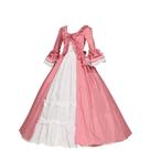 Vestido rococó vitoriano feminino de 1791 para mulheres