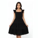 Vestido Rodado Saia 3 Marias Alça Babado Moda Feminina