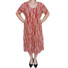 Vestido Rodher Estampado Terracota Plus Size