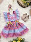 Vestido Romper Infantil Bebê Festa Junina Rosa Pink Azul Coração Laços Junino Caipira Quadrilha Luxo Vestido Romper Infantil Bebê Festa Junina Rosa Pink Azul Coração Laços Junino Caipira Quadrilha Luxo