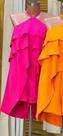 Vestido Rosa Com Babados Tamanho P