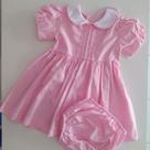 Vestido rosa com calcinha
