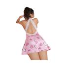 Vestido Rosa Com Renda Hello Kitty Para Mulheres, Estampa De Corações E Poás, Pijamas E Roupas De