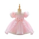 Vestido Rosa Floral Elegante Para Meninas Pequenas, Vestido De Princesa Para Casamento, Baile De