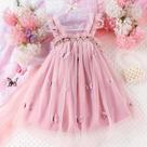 Vestido Rosa Halter De Malha Para Meninas De 4 a 7 Anos, Tendência De Moda De Verão, Confortável E