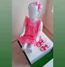 Vestido Rosa infantil menina Color Mini Vestido Rosa infantil menina Color Mini