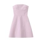 Vestido Rosa Mini Sem Alças - Estilo Sexy e Chic para Festa - Outono 2024