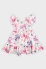 Vestido Roupa Infantil Menina Estampa Delicada De Laços Soltinho Confortável Ideal Para Verão