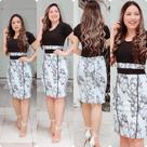 Vestido Roupas Moda Evangélica Midi Tubinho Social Manga Curta Festas Dia Das Mães Oferta