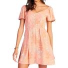 Vestido Roxy Shimmy Over - Salmão