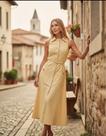Vestido Sarja Murau 120383 42 Amarelo