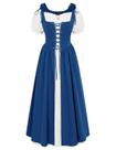 Vestido Scarlet Darkness Medieval Renaissance Blue 2GG feminino