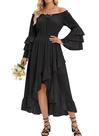 Vestido Scarlet Darkness Renaissance Off Shoulder Black M Vestido Scarlet Darkness Renaissance Off Shoulder Black M