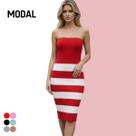 Vestido sem alça Tricot Modal Premium Verão