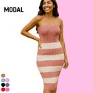 Vestido sem alça Tricot Modal Premium