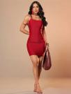Vestido Sexy Glamouroso Vermelho PitBull Jeans Luxo 87394 COR:VERMELHOTAMANHO:G