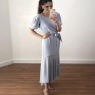Vestido Simplet Andrea Azul Bebê Vestido Simplet Andrea Azul Bebê