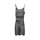 Vestido Slim Feminino Com Decoração De Cristais De Diamante Para Noite E Festa
