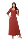 Vestido sofia viscose hapuk marrom