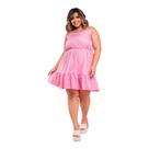 Vestido Soltinho Curto Plus Size Verão Confortável Alçinha Rodado Vestido Soltinho Curto Plus Size Verão Confortável Alçinha Rodado