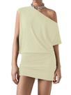 Vestido SOLY HUX, minivestido feminino Bodycon com ombros largos
