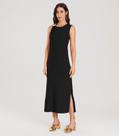 Vestido Super Midi com Aviamento Dianna Preto