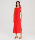 Vestido Super Midi com Aviamento Dianna Vermelho