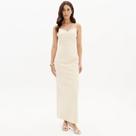 Vestido super midi de alça lança perfume